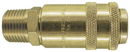 PCL Steel Male Pneumatic Quick Connect Coupling, R 3/8 Male Threaded