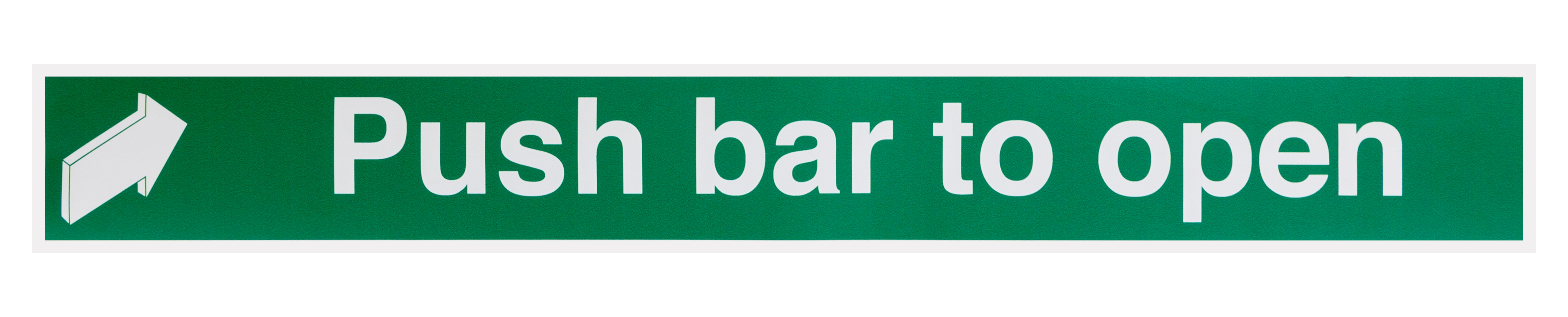 RS PRO Vinyl Polyester Sign Push Sign With English Text