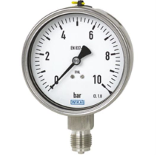 WIKA G 1/4 Analogue Pressure Gauge 4bar Bottom Entry 63mm Outside Diameter