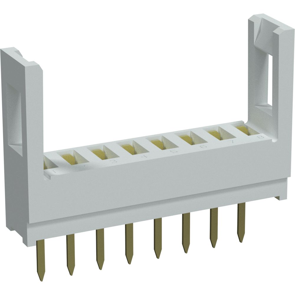 ZDAUTO M5S Series Straight PCB Mount PCB Socket, 8-Contact, 1-Row, PCB Termination