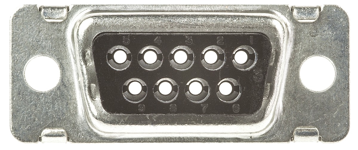 TE Connectivity Amplimite HDP-20 9 Way Cable Mount D-sub Connector Plug