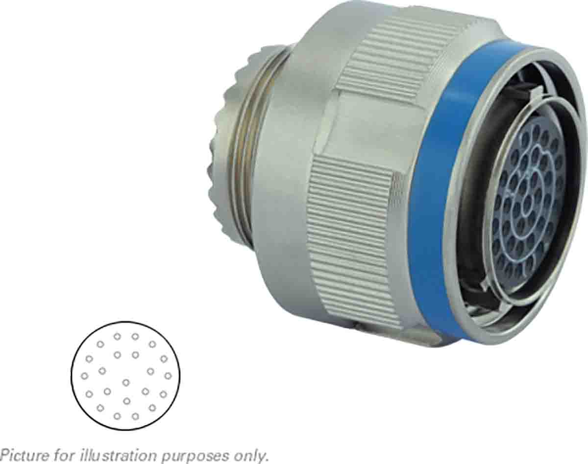 Souriau Sunbank by Eaton, 8D, Copper Alloy 22 Way Cable Mount MIL Spec Circular Connector Plug, Socket Contacts,Shell