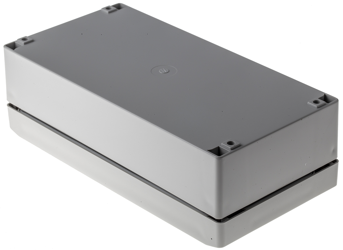 ROLEC Technobox Series Grey ABS Enclosure, IP66, Grey Lid, 201 x 101 x 60mm