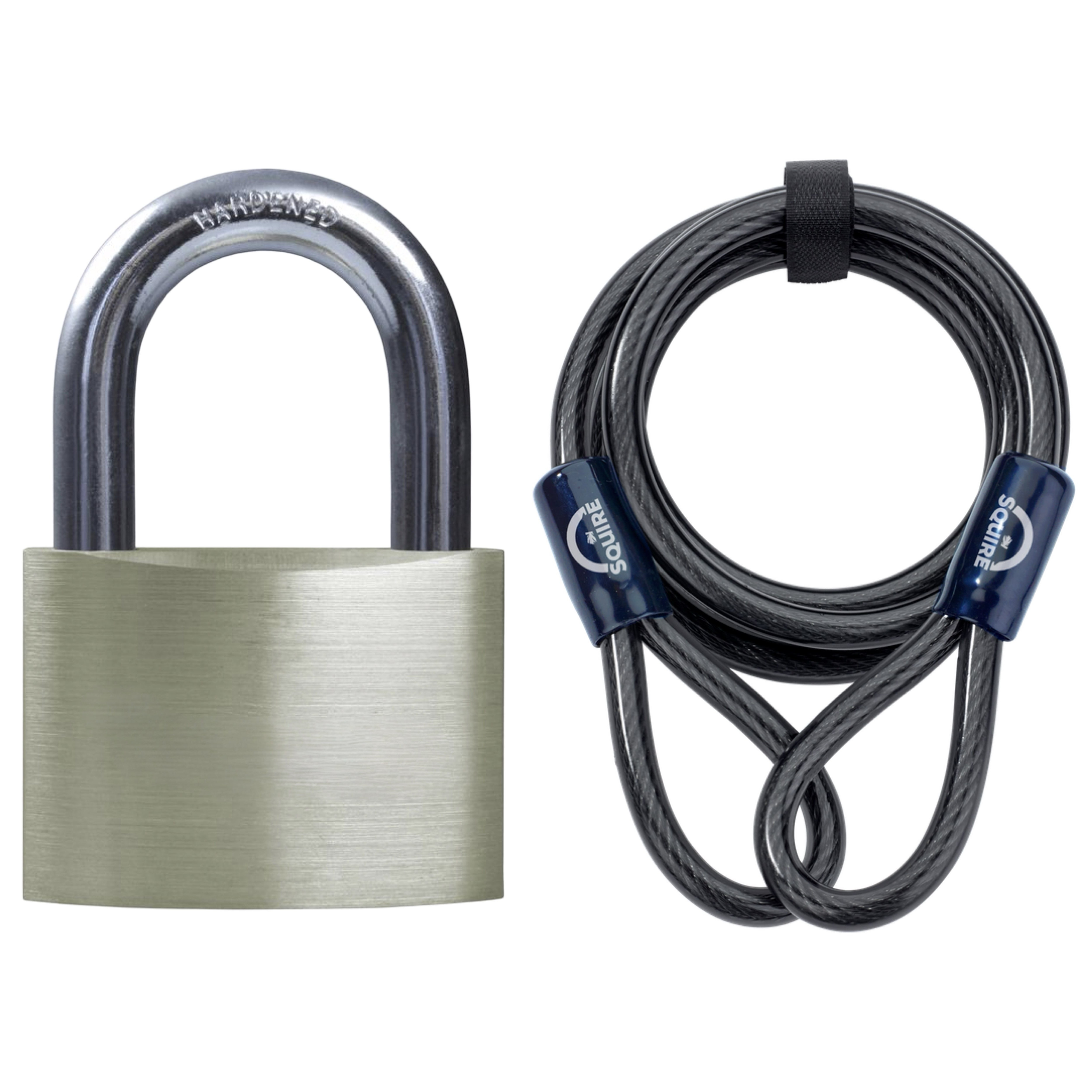 Squire Key Lock Brass Padlock, 8mm Shackle, 50mm Body