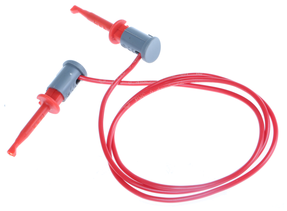 Decelect Test lead, Red, 600mm Lead Length