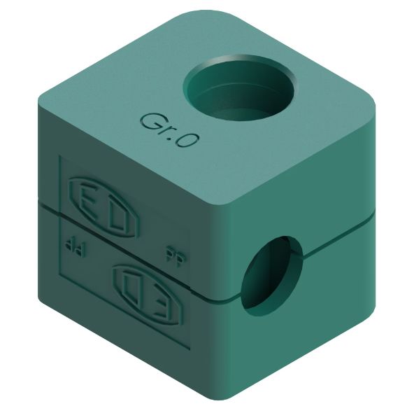 Parker Single Hydraulic Pipe Clamp for 12mm tube, RAP012X