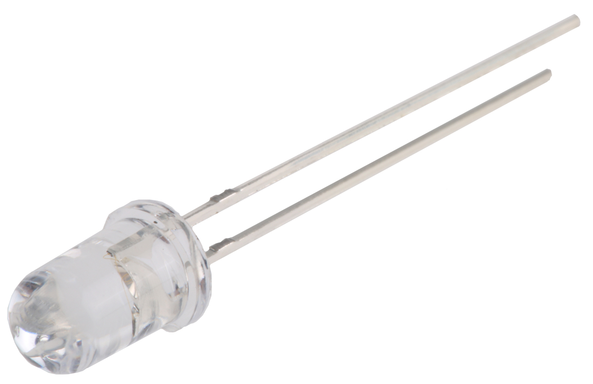 UV5TZ-390-15 Bivar, UV LED, 390nm 40mW 15 °, 2-Pin Through Hole package