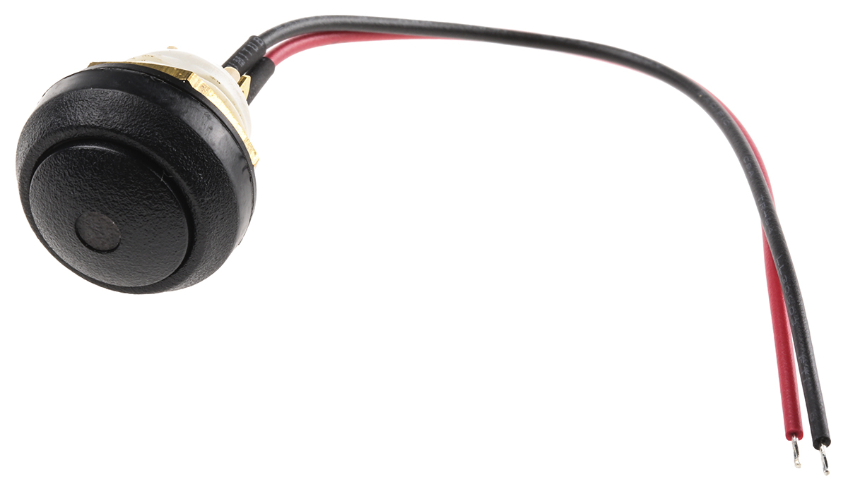 ITW Switches 48 Series Illuminated Push Button Switch, Momentary, Panel Mount, 13.6mm Cutout, SPST, Blue LED, 48V dc,