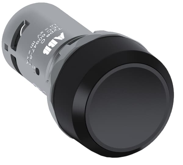 ABB, 1SFA61 Black Push Button, IP66, IP67, Round, 300V