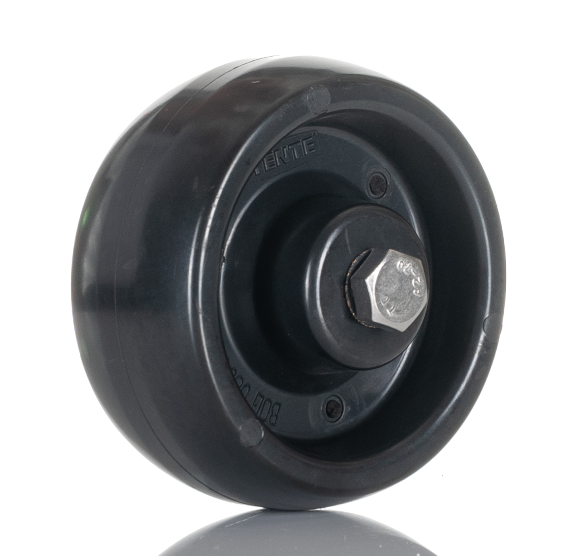 Tente Black Corrosion Resistant Trolley Wheel, 100kg