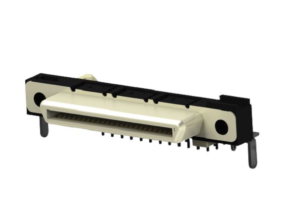 TE Connectivity, 6658751 0.8mm Pitch Connector Backplane Connector, Receptacle, Right Angle, 4 Row, 50 Way, 6658751