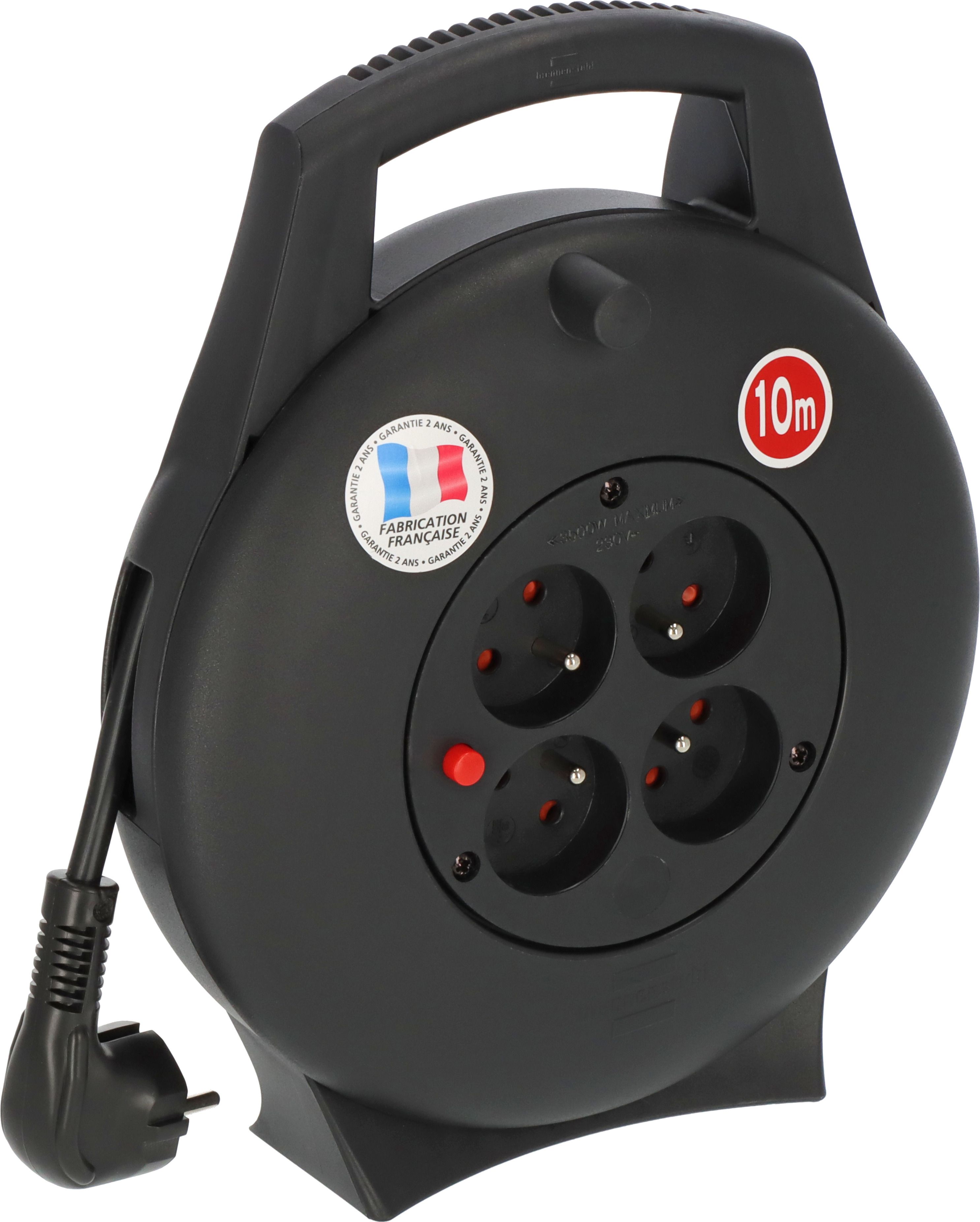 brennenstuhl 10m 4 Socket Type E - French Cable Reel Cassette Reel, 230 V, IP20