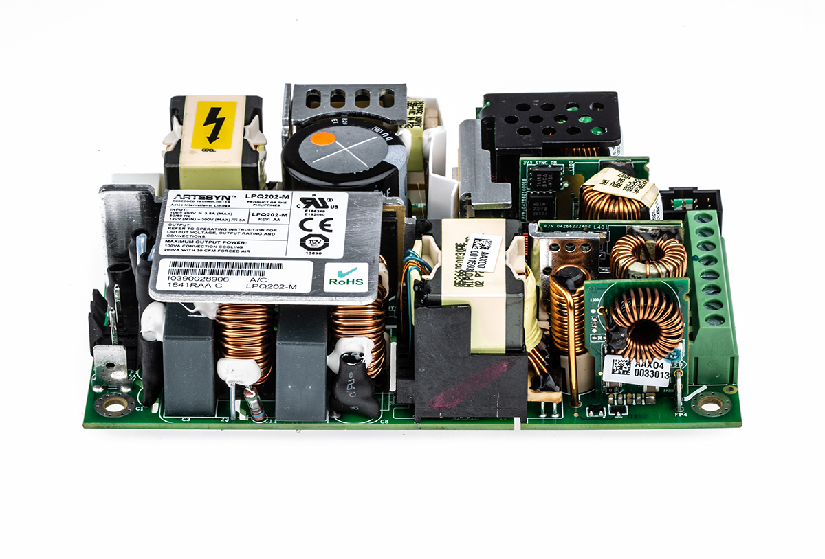 Artesyn Switching Power Supply, LPQ202-M, 5 V dc, ±12 V dc, 2A, 100W, Quad Output, 90 → 264V ac Input Voltage