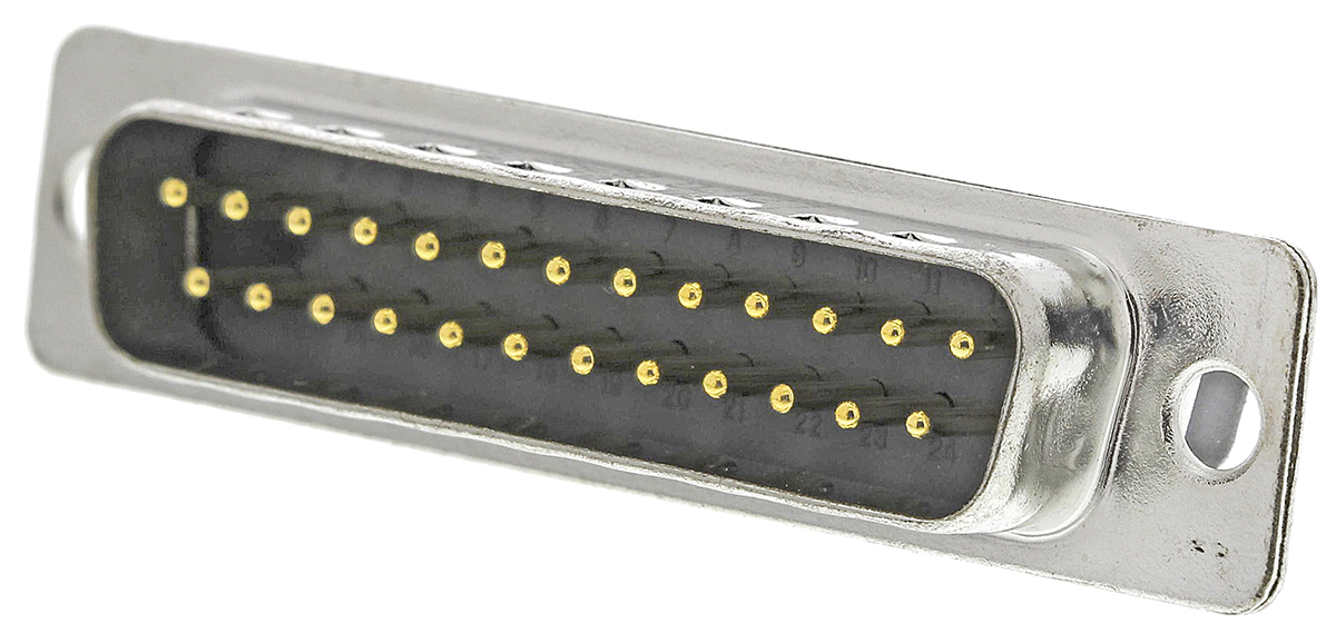 Amphenol Communications Solutions L717D 25 Way Cable Mount D-sub Connector Plug, 2.76mm Pitch