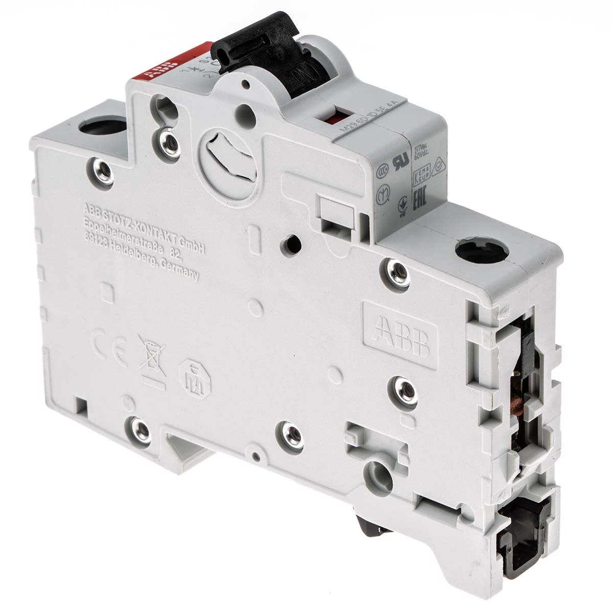 ABB System Pro M Compact S200 MCB, 1P, 2A Curve C, 230V AC, 72V DC, 6 kA Breaking Capacity