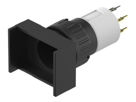 EAO Pushbutton Actuator for Use with Illuminated Pushbutton