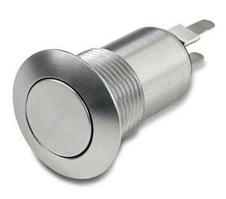 Otto Push Button Switch, Latching, Panel Mount, SPST, 28 V dc, 115V ac, IP64, IP68S, IP69K