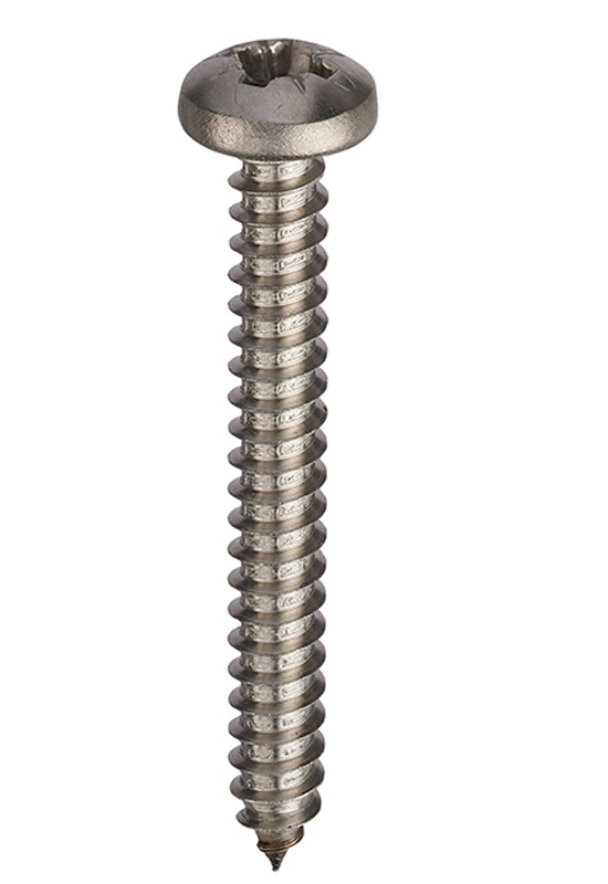 RS PRO Stainless Steel Pan Head Self Tapping Screw, N°4 x 1in Long 25mm Long