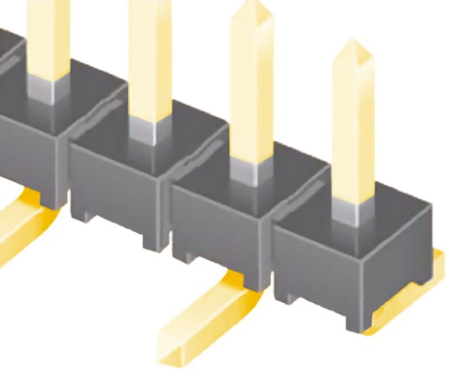 Samtec TMM Series Straight Surface Pin Header, 20 Contact(s), 2 mm Pitch, 1 Row, Unshrouded