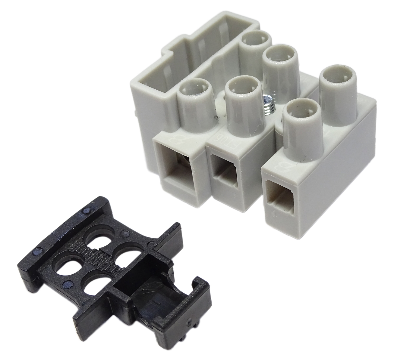 RS PRO Fused Terminal Block, 3-Way, 6.3A, Screw Termination