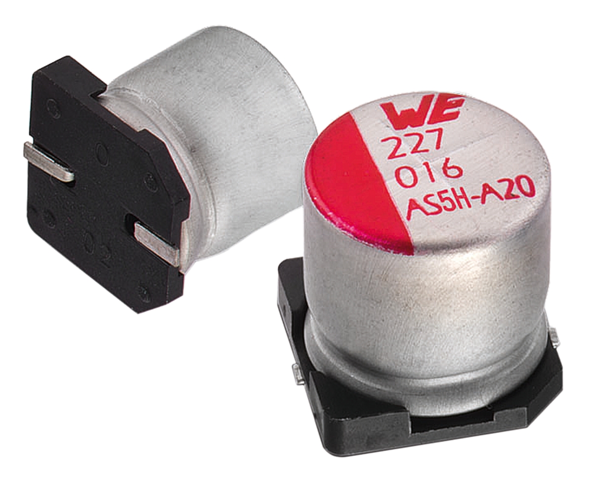 Wurth Elektronik 100μF Aluminium Electrolytic Capacitor 25V dc, Surface Mount - 865060445005