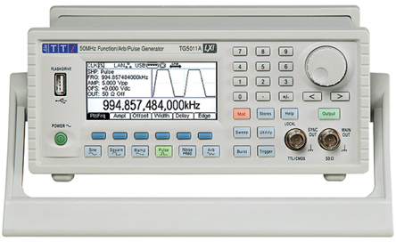 Aim-TTi TG5011A Function Generator, 1μHz Min, 50MHz Max, FM Modulation, Variable Sweep - With RS Calibration