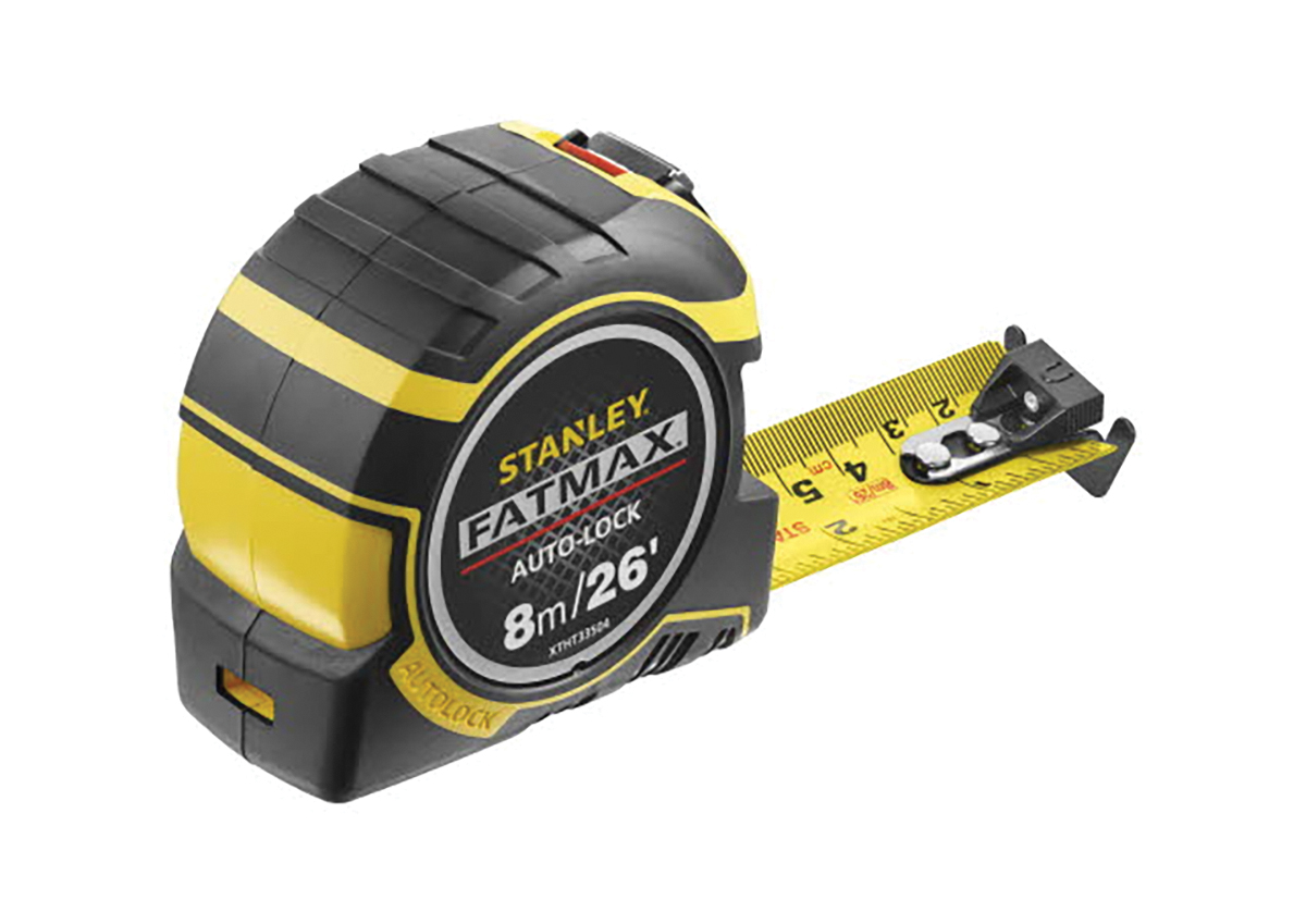 Stanley FatMax 8m Tape Measure, Metric & Imperial, With RS Calibration