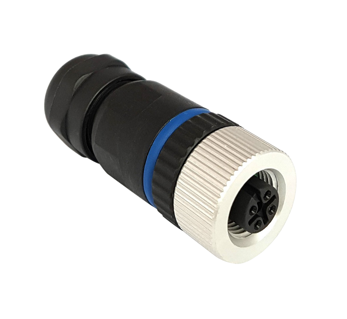 Bulgin Circular Connector, 4 Contacts, Cable, M12 Connector, Socket, Female, IP67, Buccaneer M12 Series
