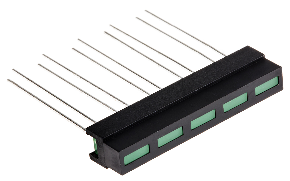 L-133CB/5GDT Kingbright Light Bar LED Display, Green 1 mcd