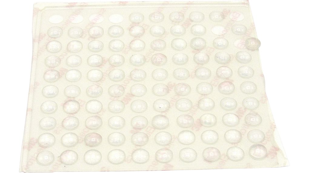 RND Circular Rubber Non Slip Pad, 8mm diameter 8mm width x 8mm length