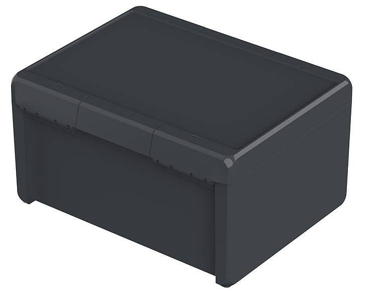 Bopla Bocube Series Graphite Grey Polycarbonate V0 Enclosure, IP66, IP68, IK07, Graphite Grey Lid, 160 x 300 x 239mm