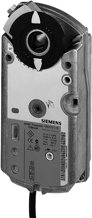 Siemens GMA126 Series Single Acting with Return Spring Action Rotary Actuator, 90° Rotary Angle