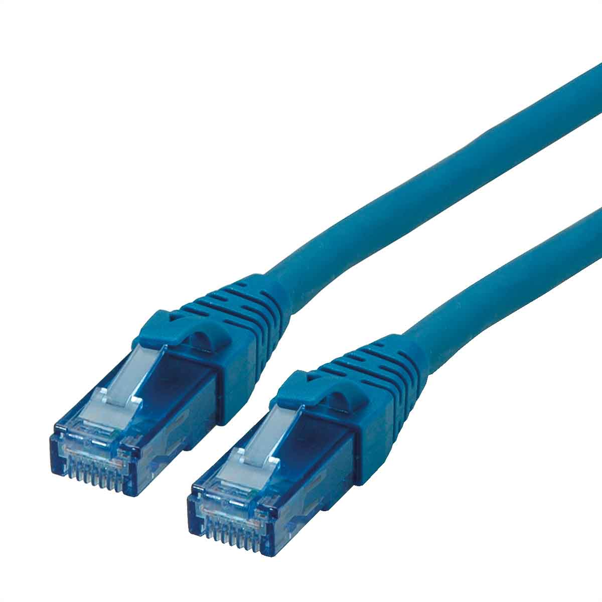 Roline, 300mm Cat6a, Blue RJ45 to Male RJ45 Male, U/UTP Unshielded, Terminated LSZH Sheath