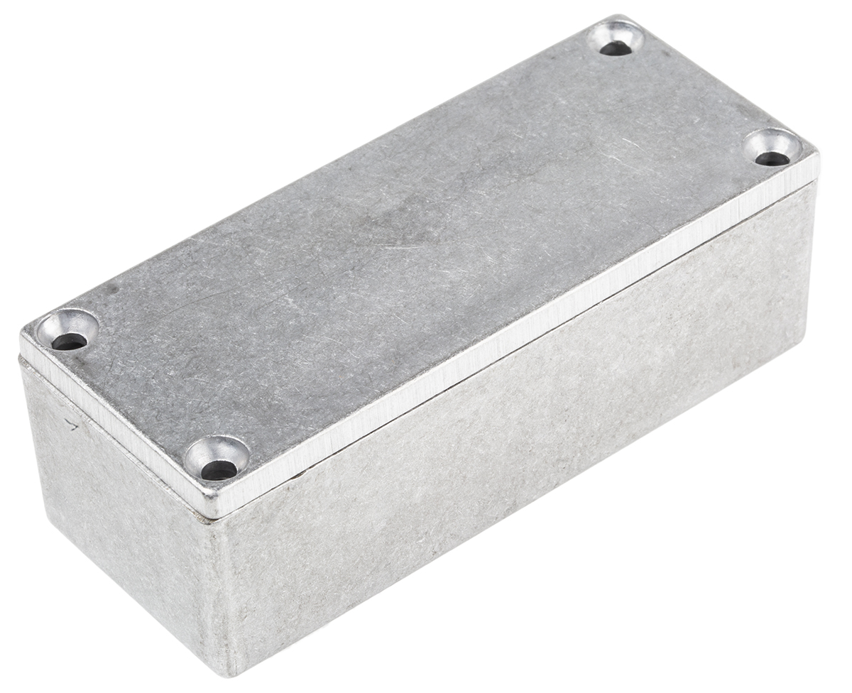 Hammond Eddystone Series Natural Die Cast Aluminium Enclosure, IP54, Natural Lid, 92 x 38 x 31mm
