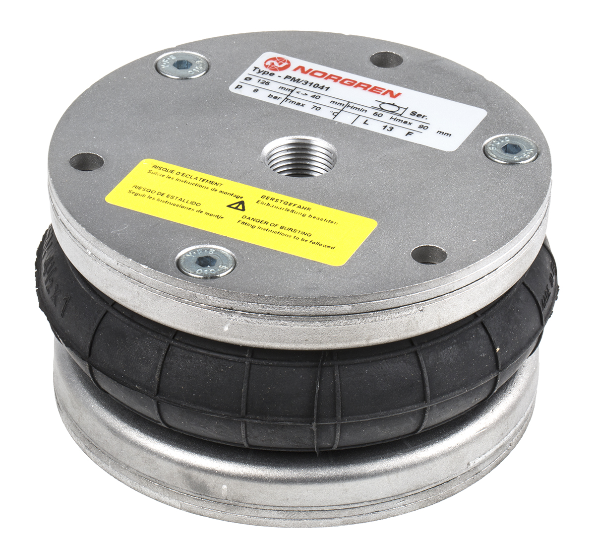 Norgren Compact Air Bellows PM/31041, 1 convolution , 40mm Stroke