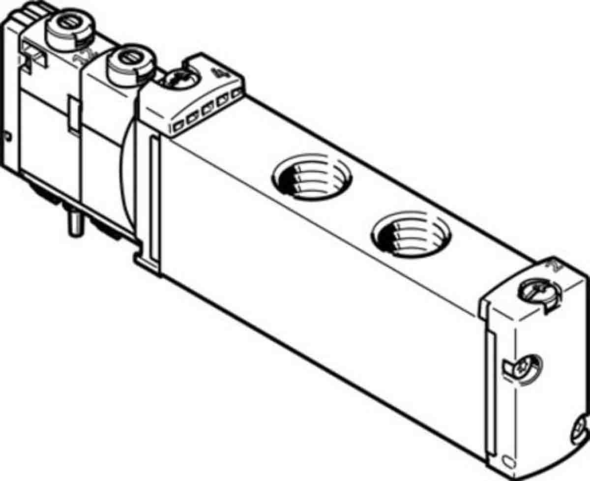 Festo 5/2 Monostable Solenoid Valve - Electrical G 1/4 VUVG Series, 8004879