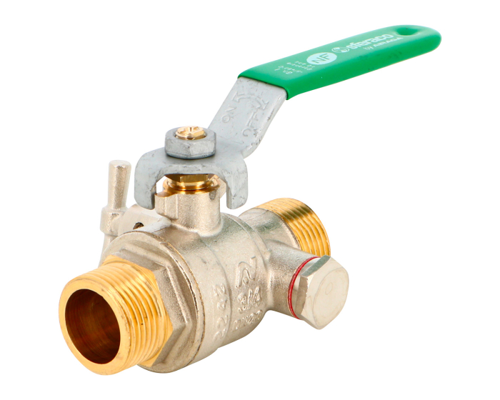 Sferaco Nickel Plated Brass Ball Valve, Ball Valve, Threaded, BSP 3/4in, 40bar Operating Pressure