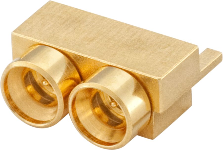 Rosenberger Mini-SMP Series, Plug Surface Mount SMP Connector, 50Ω, Solder Termination, Right Angle Body