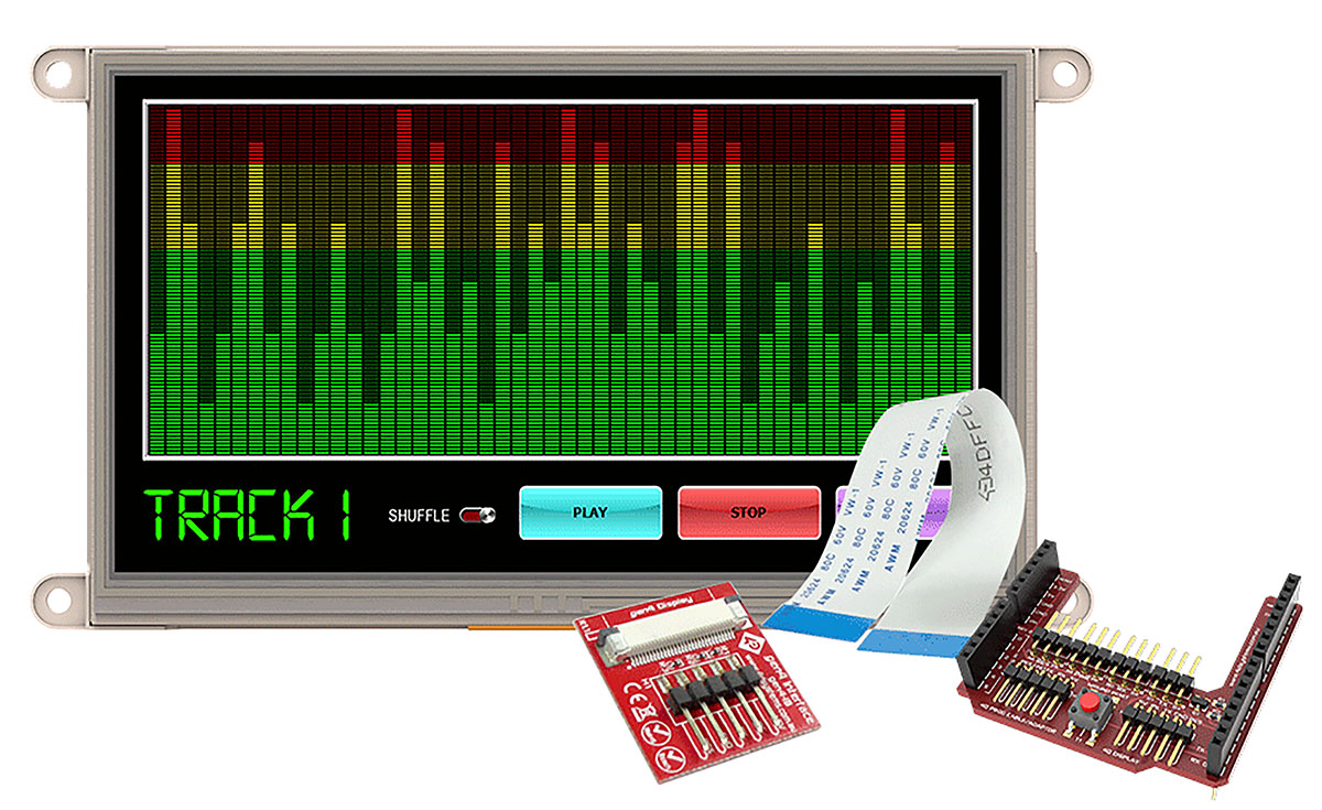 4D Systems, gen4 7in Arduino Compatible Display with Resistive Touch Screen