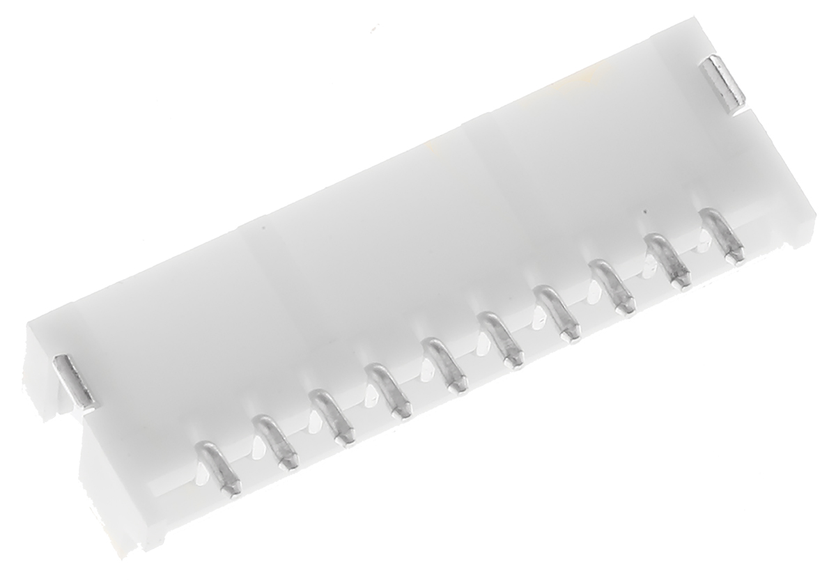 JST ZH Series Right Angle Surface PCB Header, 10 Contact(s), 1.5 mm Pitch, 1 Row, Shrouded