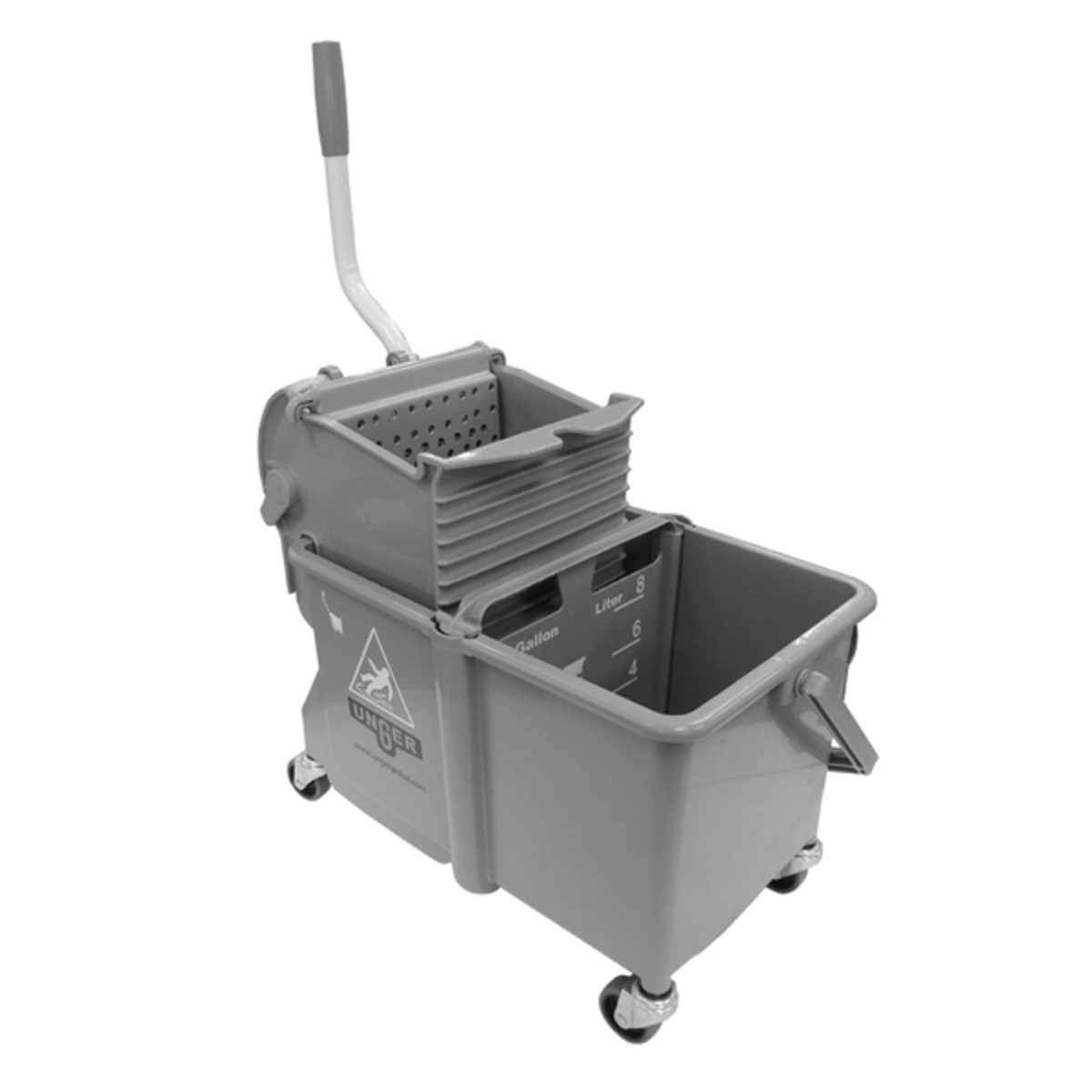 Polypropylene Grey Mop Bucket With Handle