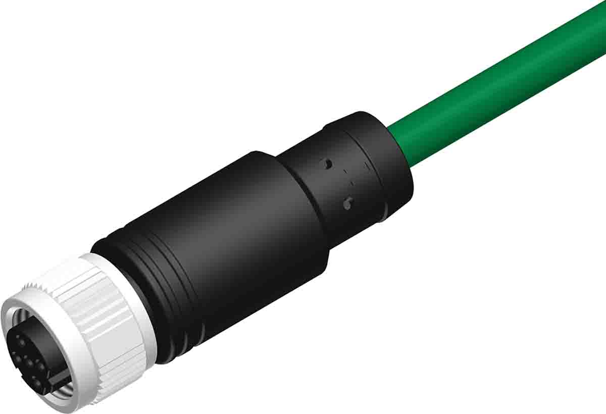 RS PRO 4 way M12 to Unterminated Cable, 10 m