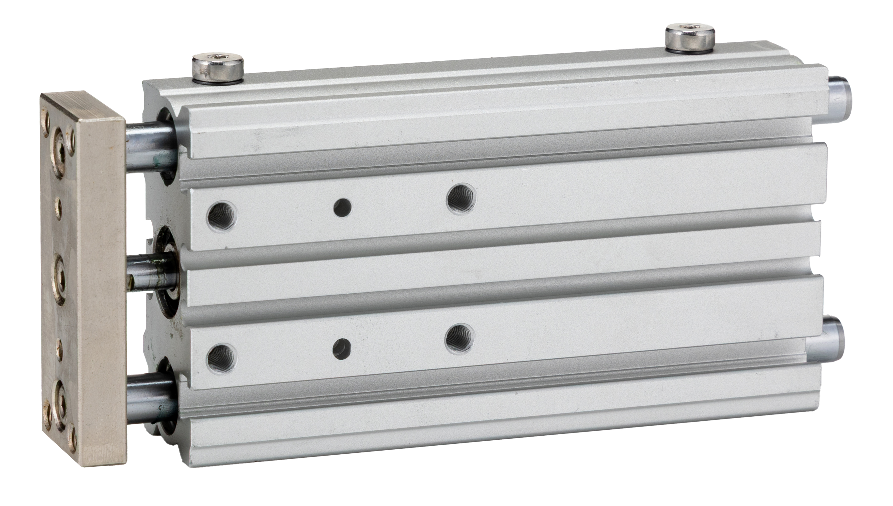 RS PRO Pneumatic Guided Cylinder - 12mm Bore, 80mm Stroke, Double Acting