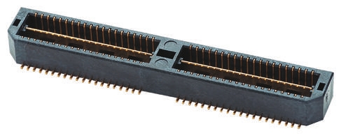Samtec QTE Series Straight Surface PCB Header, 40 Contact(s), 0.8 mm Pitch, 2 Row, Shrouded