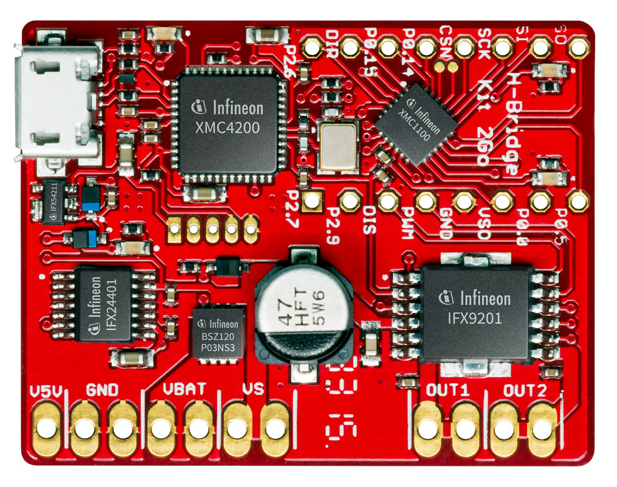 Infineon H-Bridge Kit 2GO Motor Control for IFX9201, XMC 1100 for DC-DC Motor Control