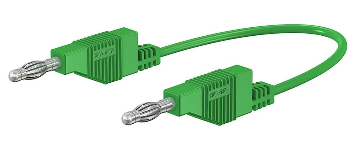 Staubli, 15A, 30 V ac, 60V dc, Green, 500mm Lead Length