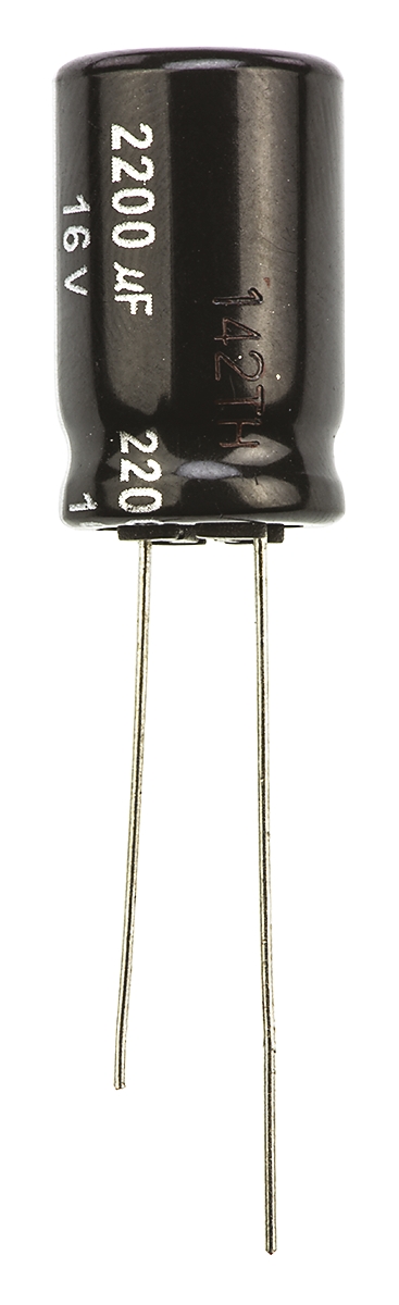 Panasonic 2200μF Aluminium Electrolytic Capacitor 16V dc, Radial, Through Hole - ECA1CHG222
