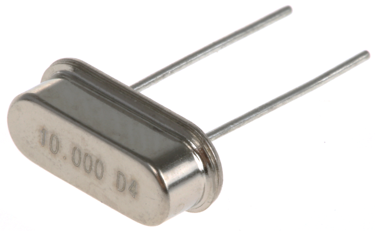 Euroquartz 10MHz Crystal ±30ppm HC-49-4H 2-Pin 10.77 x 4.34 x 3.5mm