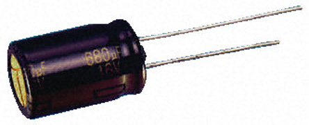 Panasonic 220μF Aluminium Electrolytic Aluminium Electrolytic Capacitor 63V dc, Radial, Through Hole - EEUFC1J221S