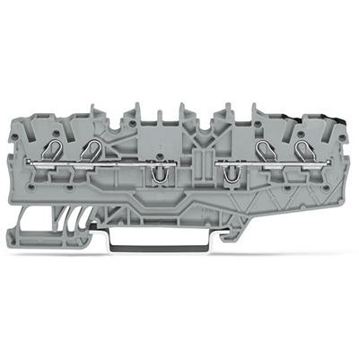 WAGO 2000-2141 TOPJOB S Series Grey, 1mm², 1-Level, Push-In Cage Clamp Termination, ATEX, EAC Ex, IECEx